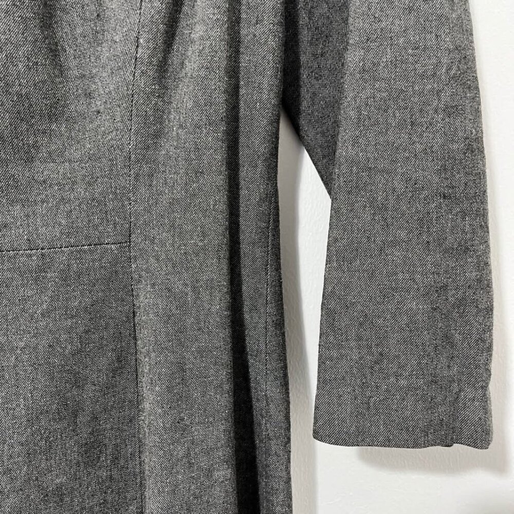 Banana Republic Gray Structured Corpcore Minimalist Sheath Luxe Dress [size 10] - Picture 6 of 10